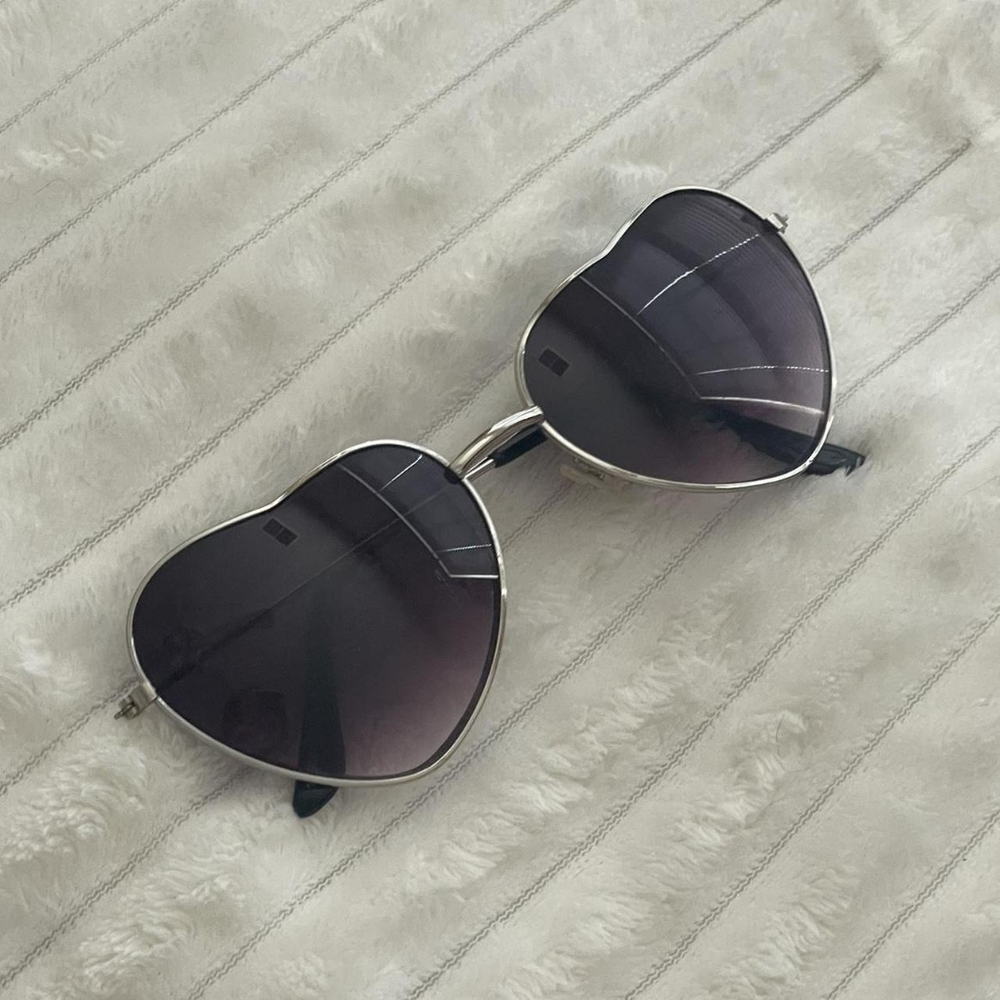 Urban Outfitters Black and Silver Sunglasses